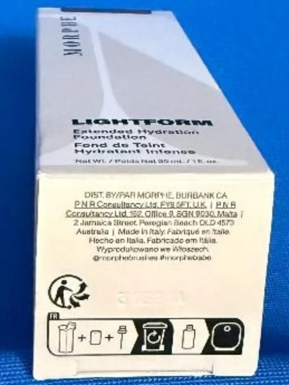 NEW MORPHE LIGHTFORM EXTENDED HYDRATION FOUNDATION / COVER - UP RICH 27N / 27 N